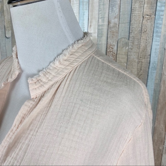 Anthropologie XS Cloth Stone Riley Buttondown Top - Picture 5 of 8